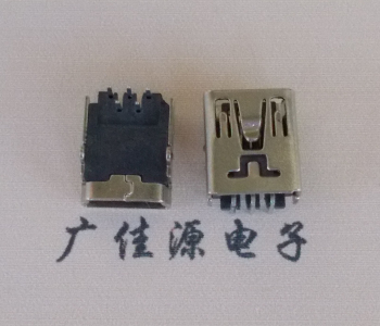 云南MINI USB前两脚插座 90度卧式 端子DIP针脚定义