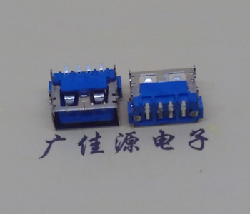 云南usb2.0接口 AF短体10.0母座 卧式直边 连接器插座