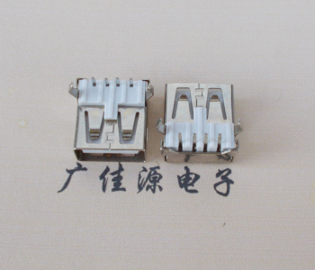 云南USB AF母座 LCP 耐高温250度280度 环保白胶芯