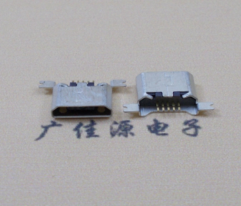 云南MK USB B Type 沉板0.9母座后两脚SMT口不卷边