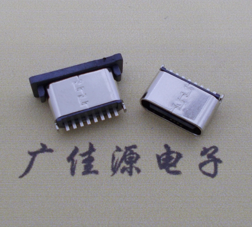 云南连接器TYPE-C8P母座直立式插座H=5.0mm