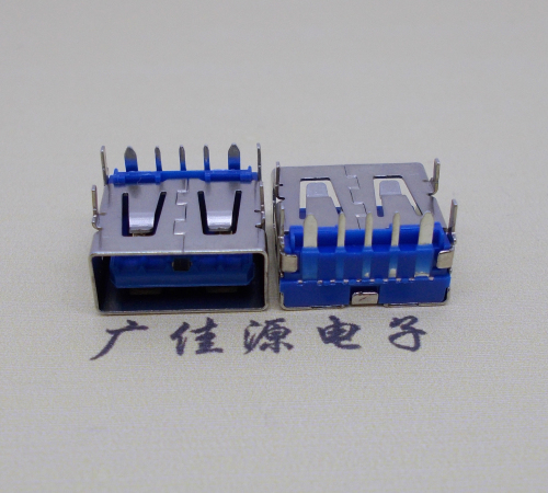 云南 USB5安大电流母座 OPPO蓝色胶芯,快速充电接口