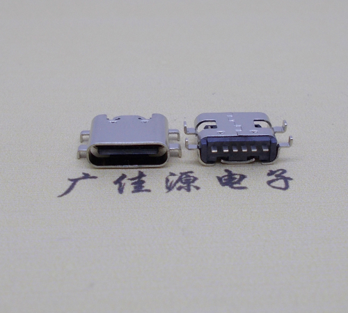 云南板上型卧式Type-c6p母座四脚沉0.8mm/1.2mm/1.6mm无弹