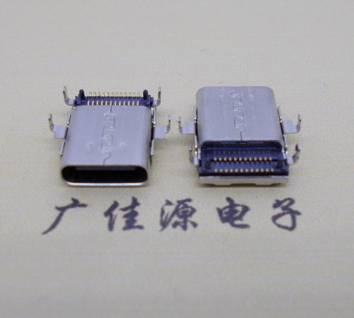 云南沉板usb 3.1 type-c24p母座双排贴板L=12.8mm