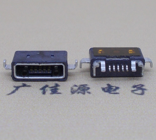 云南MICRO USB防水AB型口母头3D图纸封装