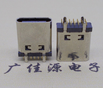 云南立式直插usb type-c14p母座长L=10.0mm