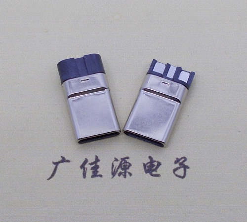 云南焊线式 type c11p拉伸公头连接器总体长15.9mm